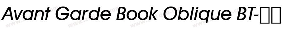 Avant Garde Book Oblique BT字体转换